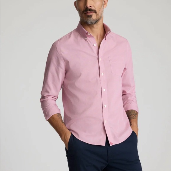 NWT Untuckit Men's Wrinkle Free Cadetto Slim in Rosewine Microgingham - Picture 2 of 12